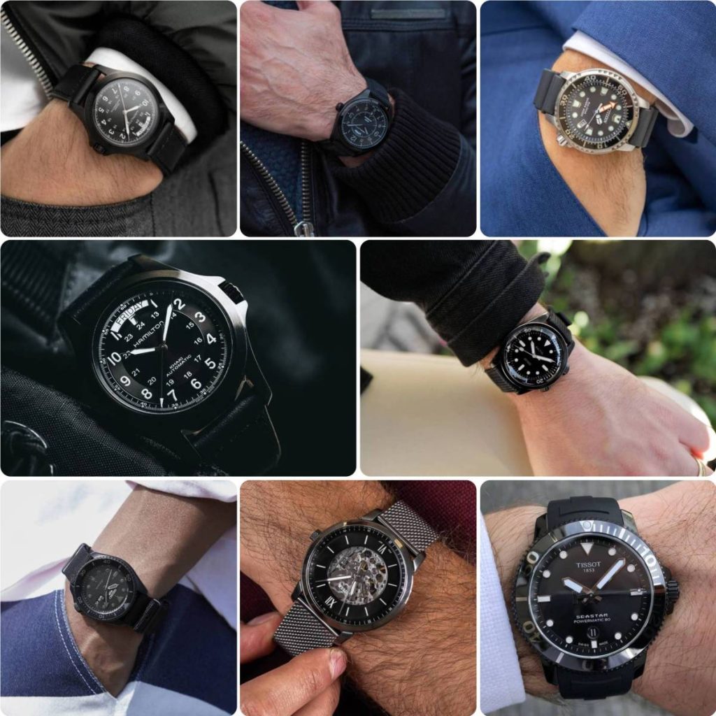 montre-automatiques-noires-collage