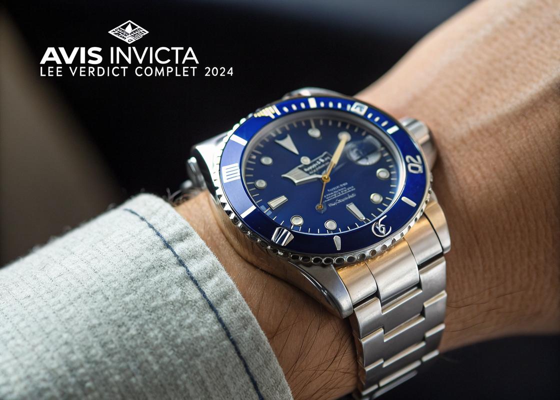 Montre Invicta Pro Diver 8926OB avec bracelet en acier inoxydable, cadran bleu et affichage de la date, portée au poignet sous un éclairage cinématographique.